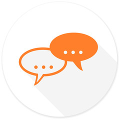 forum flat design modern icon