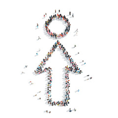 people  shape  arrow cartoon