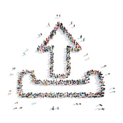 people  shape  arrow cartoon