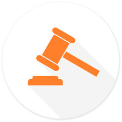 auction flat design modern icon