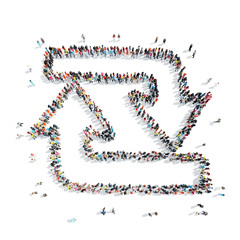 people  shape  arrow cartoon