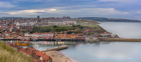 Whitby on the north east coast of Yorkshire