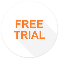 free trial flat design modern icon