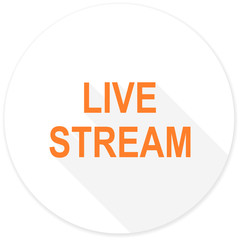 live stream flat design modern icon