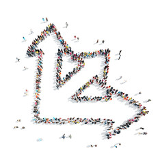 people  shape  arrow cartoon