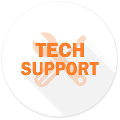technical support flat design modern icon