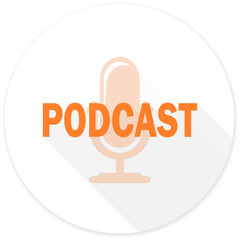 podcast flat design modern icon