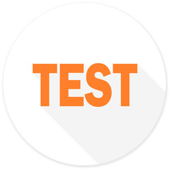 test flat design modern icon