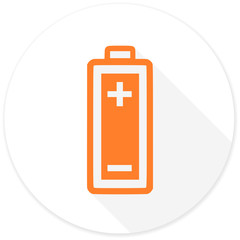 battery flat design modern icon