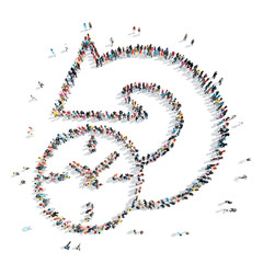 people  shape  arrow cartoon