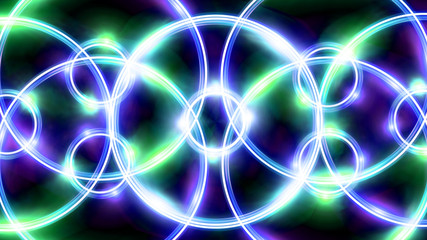 ring flare cross pattern green