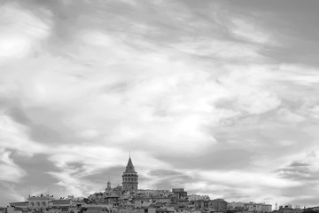 Cloudy Sky over Beyoglu, Istanbul, Turkey