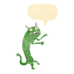 cartoon devil with speech bubble