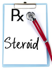 steroid word write on prescription