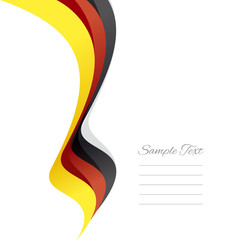 Abstract German left ribbon vector