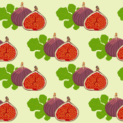 fruits and leaves of fig