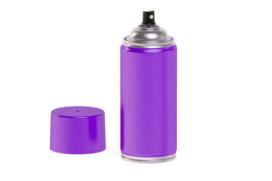 purple  spray paint can