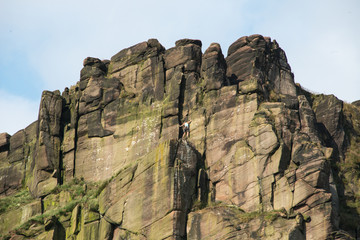 Popular UK climbing destination, The Roaches, in the Staffordshire Moorlands