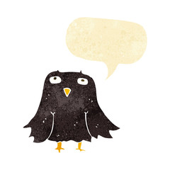cartoon owl with speech bubble