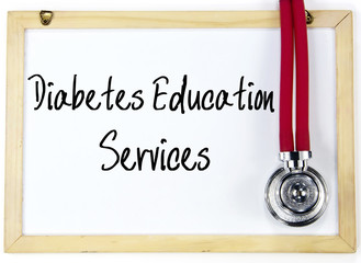 diabetes education services write on blackboard