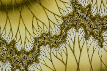 texture of vintage print fabric striped forest for background