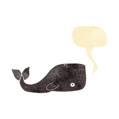 cartoon whale with speech bubble