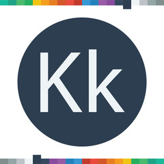 K letter icon.