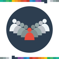 Hierarchy icon, leadership icon, business icon.