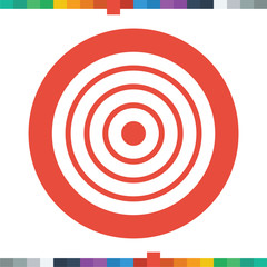 Flat target icon.
