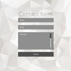 Simple contact us form templates.