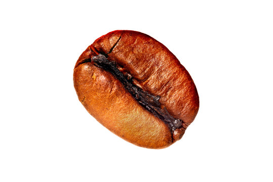 Makro einer Kaffeebohne, Bildmitte