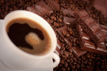 Coffee and chocolate