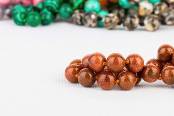 Beads jewelry - Stock Image macro.