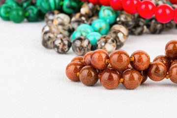 Beads jewelry - Stock Image macro.