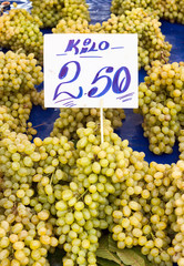 Grape in the Turkish bazaar