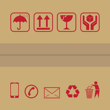 packaging icon sign symbol vector