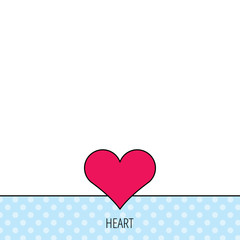 Heart icon. Love sign.