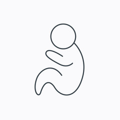 Baby infant icon. Pediatrics sign.