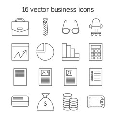 Business icons set