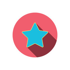 Star icon. Web favorite sign.