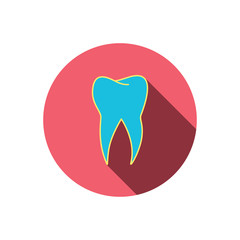 Tooth icon. Dental stomatology sign.