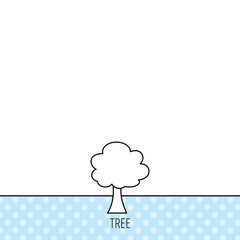 Tree icon. Forest wood sign.