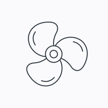 recommend clip art: Ventilation icon. Fan or propeller sign.