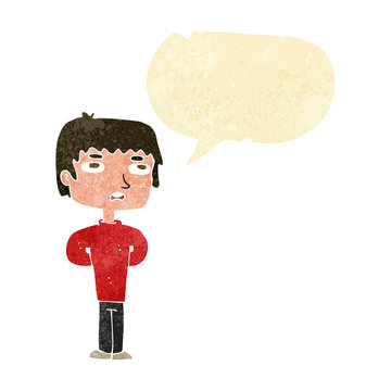 recommend clip art: cartoon unhappy man with speech bubble