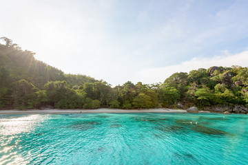 Honeymoon Bay and beach in Similan island, Thailand