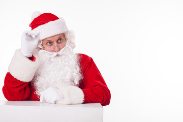 Old Father Christmas is preparing for New Year