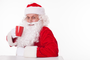 Gorgeous Father Christmas is resting after work