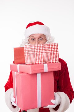 Friendly Father Christmas has gifts for you