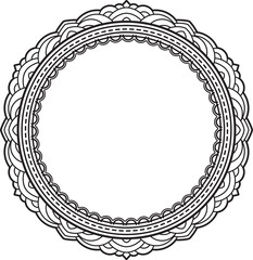 Elegant round frame