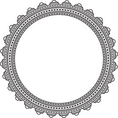 Elegant round frame